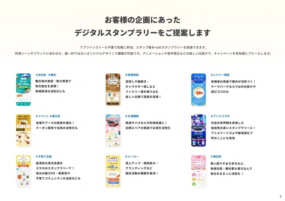 mobile de スタンプラリー 簡易版資料イメージ1