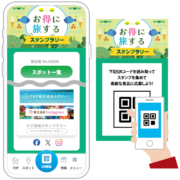 お得に旅するスタンプラリー