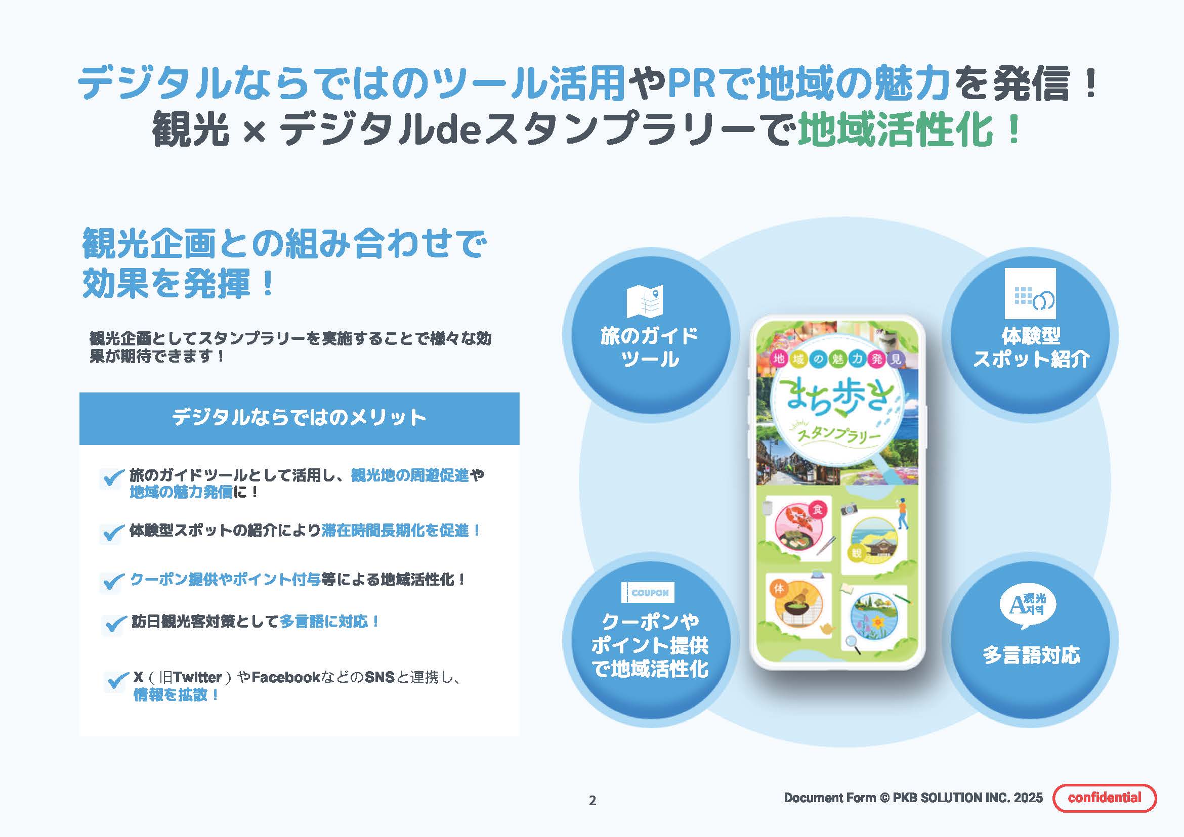 観光企画×デジタルdeスタンプラリーご提案書イメージ1