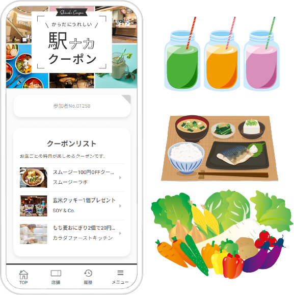 からだにうれしい駅ナカクーポン