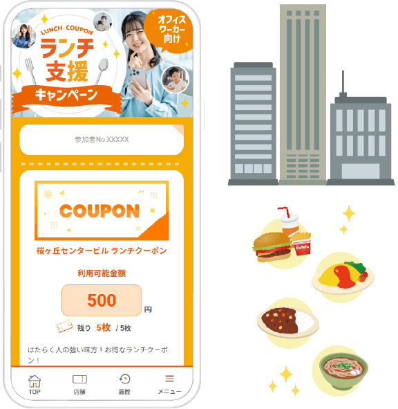 オフィスワーカー向けランチ支援キャンペーン