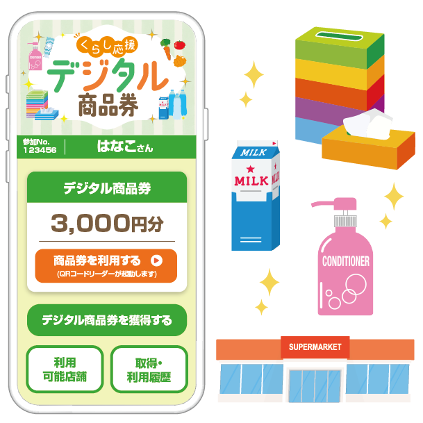 市民全員配布型デジタル商品券