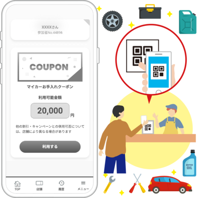 マイカーお手入れメンテナンスクーポン